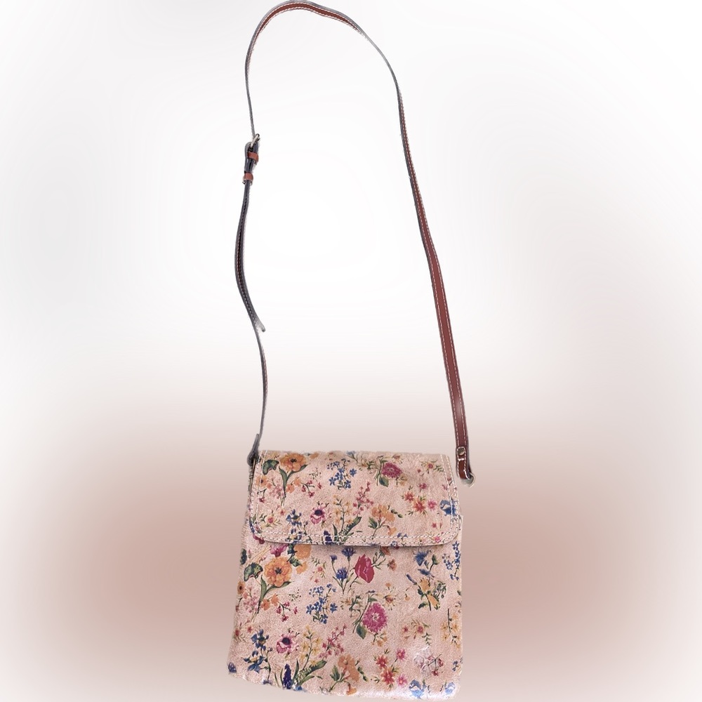 Patricia Nash Floral Leather Crossbody Bag